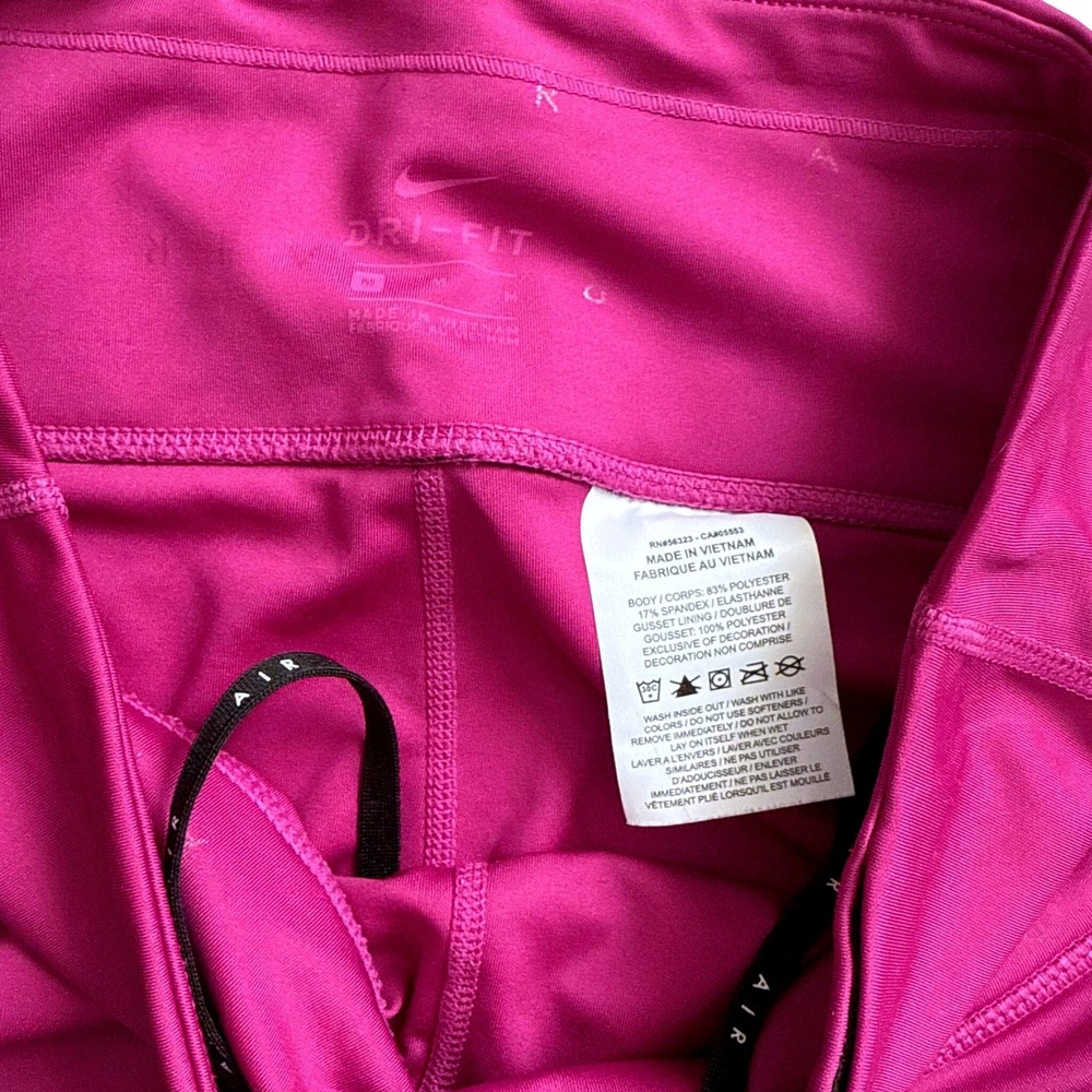 Nike Air Dri Fit Magenta Pink Leggings Cropped Athletic Workout Womens Size M - Picture 6 of 11